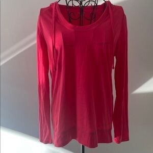 Old Navy Women's Pink Long Sleeve Hoodie Top lightweight Size M